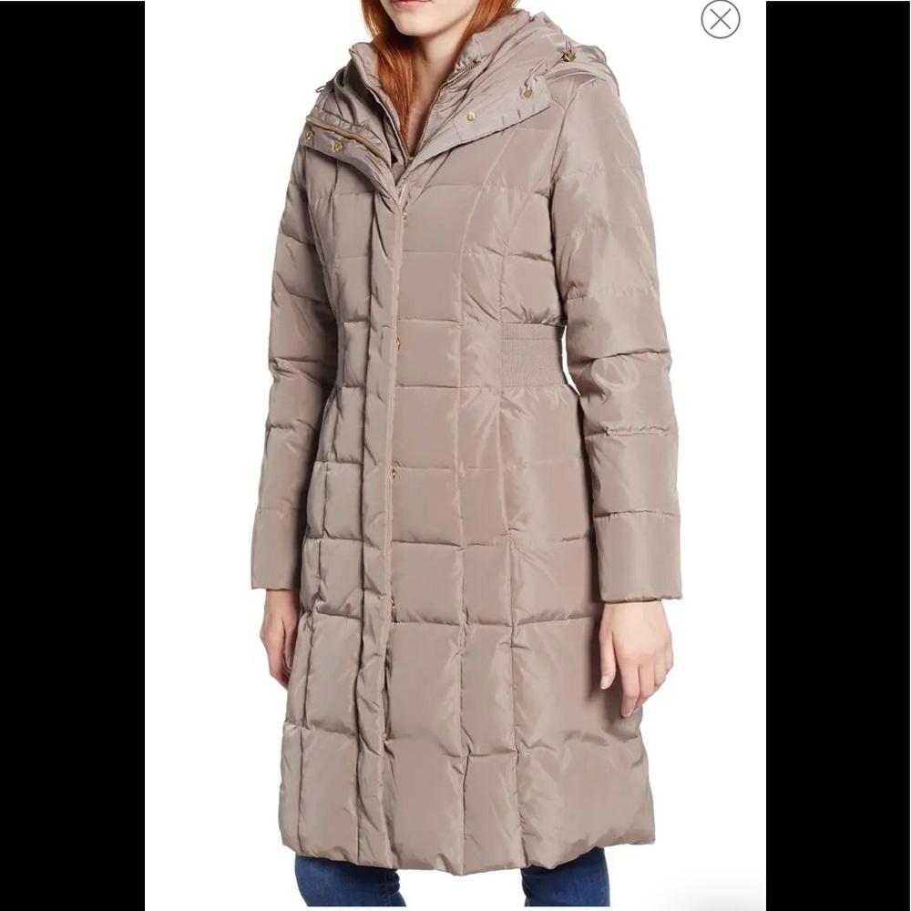 Cole Haan Bib Insert Down & Feather Fill Coat